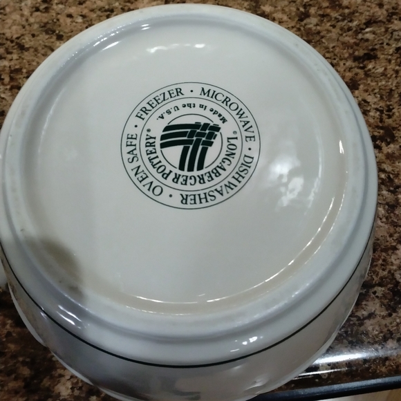 LONGABERGER heritage Green cookie jar/bean pot - Picture 3 of 5
